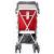 Maclaren Major Elite Charcoal/Red + Sun Hood, Rain Cover, Basket, Seat Liner, Lateral Supports & Chest Pad - view 5