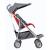 Maclaren Major Elite Charcoal/Red + Sun Hood, Rain Cover, Basket, Seat Liner, Lateral Supports & Chest Pad - view 1